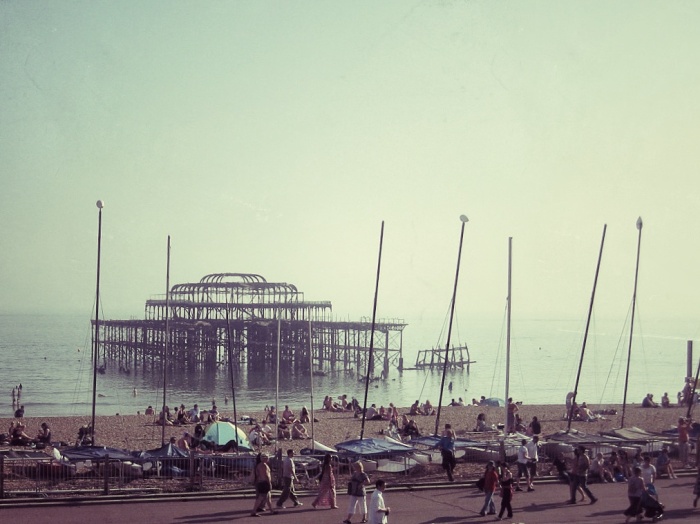 Brighton Pier (burnt down 10 years ago)